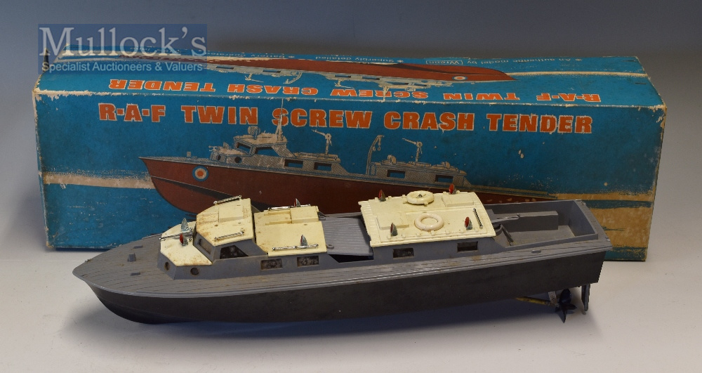 c.1960s/70s Wrenn RAF Twin Screw Crash Tender Battery Operated Motor Boat Toy Model a superbly