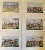 Henry Alken - Set of 6 Hunting Prints ready for framing 40 x 30cm