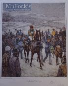Klaus Philipp Signed ‘Cheltenham’s Winter Scene’ Colour Print limited edition 526/750 signed to