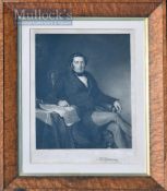Robert Stephenson 1803-1859 (Son of George Stephenson – ‘Father of Railways’) Print with facsimile