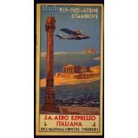 S.A. Aero Espresso Italia “Brindisi-Athens-Istanbul” Route Circa 1925-27 A fine 40 page