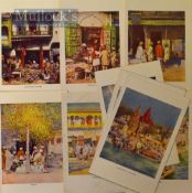 India & Punjab – 10x Colour Plates by Mortimer Menpes c.1910 various portraits of street scenes,