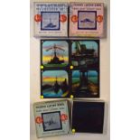 Vintage Coloured Lantern Slides British Battle Ships Primus Junior Lecturers Series 3 different Sets