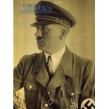 Germany - Adolf Hitler Signed Print in blue ink (slight fading) depicts Hitler in military