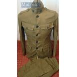 WWI US Army Military Uniform To include Tunic to the Army Medical Corps, Trousers, and Side Hat