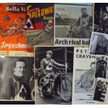 Selection of various size b&w photos of Peter Craven (Belle Vue Aces & World Speedway Champion) “