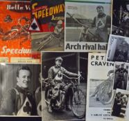 Selection of various size b&w photos of Peter Craven (Belle Vue Aces & World Speedway Champion) “