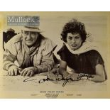 Autographs – John Wayne (1907-1979) and Sophia Loren (b.1934) Signed Photograph depicts a still