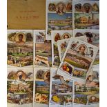Full set of postcard size ‘Captain Navy Cut-The British Empire’ cigarette cards 1929 issue. 12/