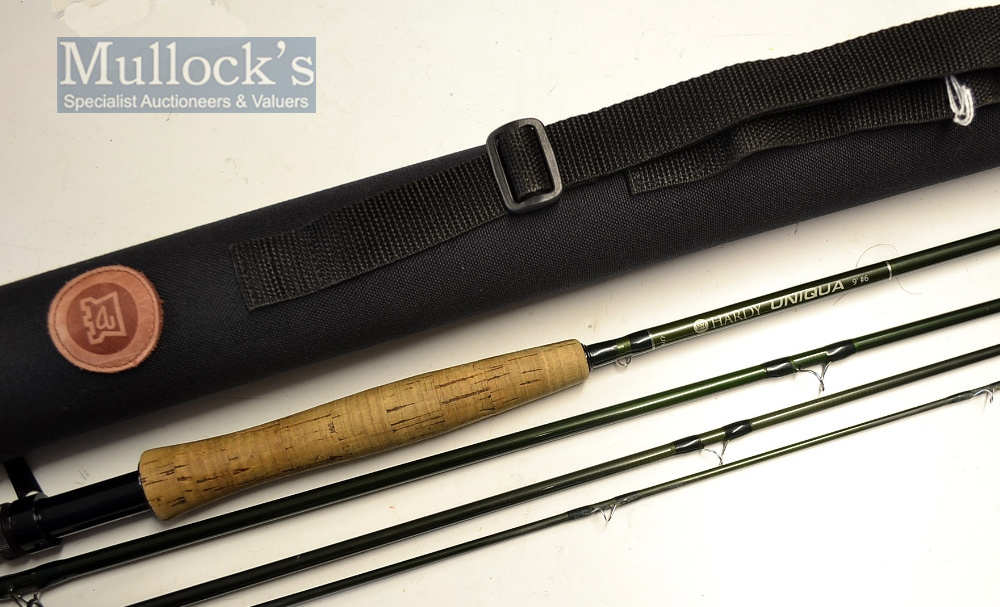 Fine Hardy The Uniqua travel fly rod – 9ft 4pc carbon fly rod line 6#, first guide lined then