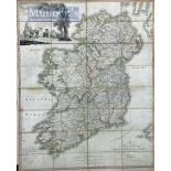 1797 Daniel Augustus Beaufort - A New Map of Ireland Civil and Ecclesiastical by the Rev. D.A.