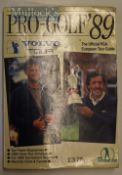 1989 Pro Golf Volvo Tour official PGA European Tour Guide Biographies of each player signed by 100