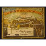 1884 Railway Men’s Christian Association Members Card pictorial card in colour completed in hand,