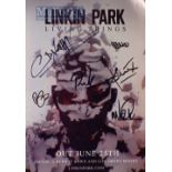 Autographs – Music - Linkin Park Signed Magazine Page - Signed by 6 Inc Chester Bennington. American