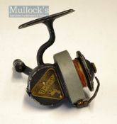 Allcocks The Superb B thread line reel with half bale arm – L.H.W, black finish with paint wear to