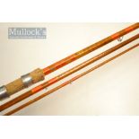 James Aspindale Redditch “Dalesman Roachdale” split cane rod – 12ft 3pc with clear agate butt and