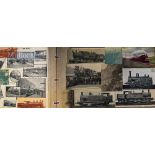 Large Scrap Album containing Prints of Locomotives dated 1897-1898 but locos appear to be from
