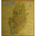 C. Smith 1804 Map of Nottingham hand coloured date Jan 6th 1804 framed measures 48x53cm approx.