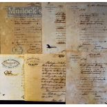 Cuba - 6x 19th century slavery documents relating to the deaths of African/ and black slaves
