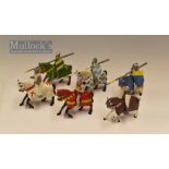 Timpo Toys Knights on Horseback Lead Figures includes 6x Knights on Horseback, including 3x with