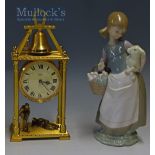 Swiss Imhof ‘Frere Jacques’ Gilt Bronze Mantel Clock Ref .82/731 ‘Frere Jacques’, with monk