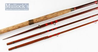 J Forrest & Sons Kelso spliced salmon rod: 13ft 3pc greenheart with spare tip with brass sliding