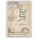 Fishing Book - Blackwood, R.L. – “The Quest of the Trout” 1946, 3rd Ed, in decorative paper