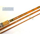 Sealey Octopus Ess The Rover 11ft 3p split cane bottom rod – with red agate lined butt and tip