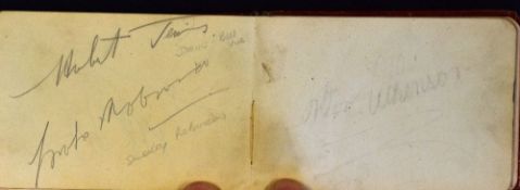 Autograph book with signatures of speedway riders circa 1930 to include White City (Manchester) team