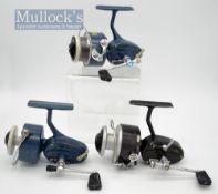 Collection of various Mitchell LHW fixed spool spinning reels (3) – 2x Mitchell Match 440A blue