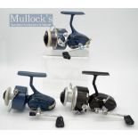 Collection of various Mitchell LHW fixed spool spinning reels (3) – 2x Mitchell Match 440A blue