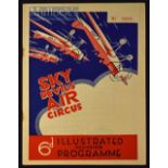 Sky Devils Air Circus Illustrated Souvenir Programme 1934 A 32 page publication detailing that years