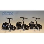 Collection of Mitchell fixed spool spinning reels (3): all stamped Made in France and all with