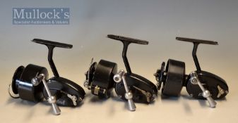 Collection of Mitchell fixed spool spinning reels (3): all stamped Made in France and all with