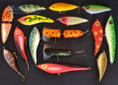 Modern Big Game Lures (15) - collection of unused “Gordon Griffith” Pike and Muskie Jerk Bait