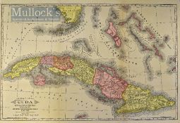 Cuba – Map of Cuba, it’s Provinces, Railroads, Cities, Towns, Harbours, Bays etc. – by Mast