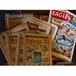Box of 1960s Eagles Comics plus Rover & Adventure, The Wizard and The Rover Comics various selection