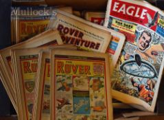 Box of 1960s Eagles Comics plus Rover & Adventure, The Wizard and The Rover Comics various selection