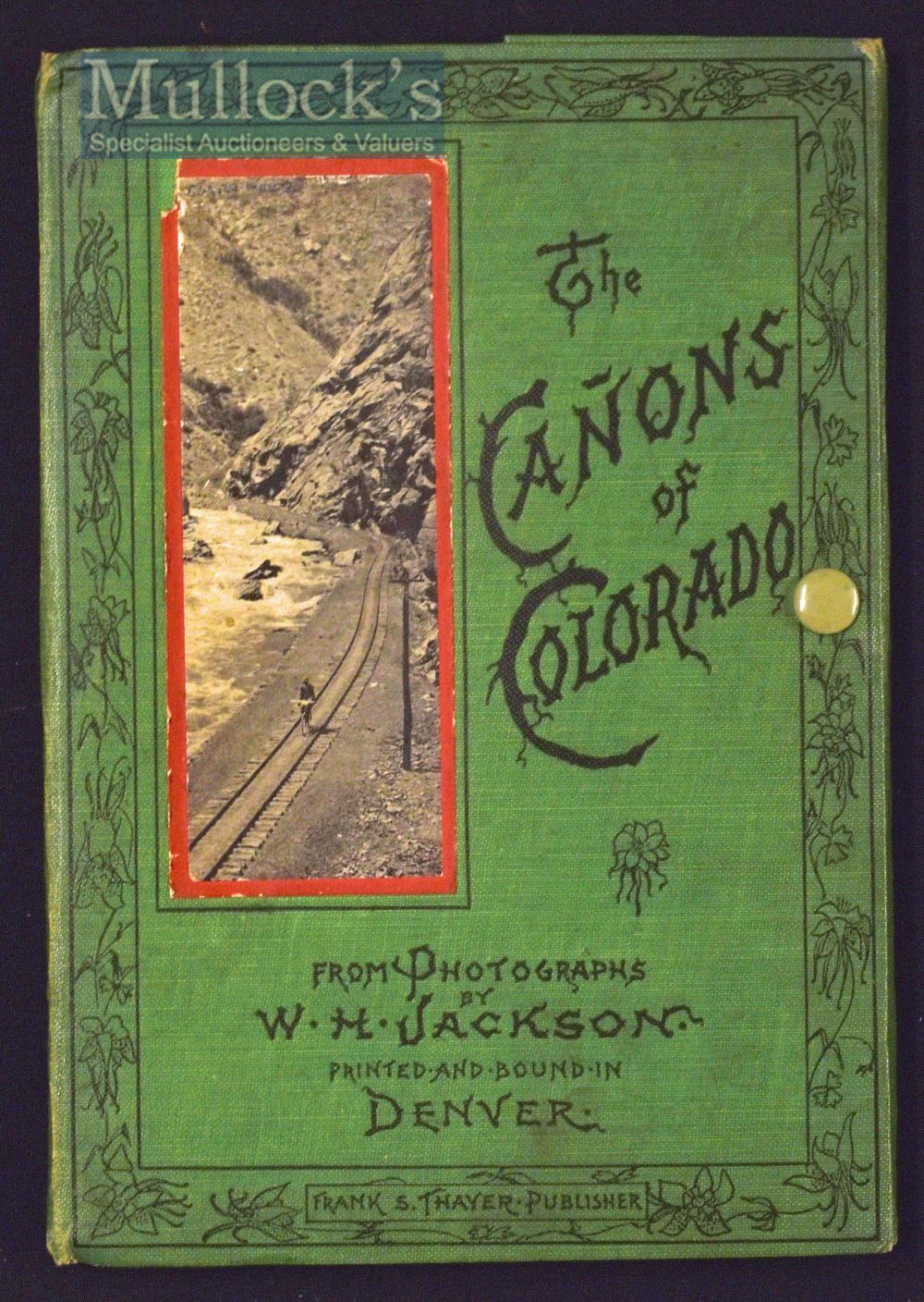 The Canyons Of Colorado Circa 1890s Souvenir Album A fold out Souvenir Views Album of 16