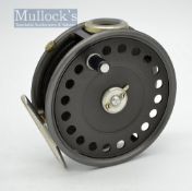 Hardy Bros The St. George Mk2 alloy trout fly reel - 3.75" dia, narrow drum, smooth alloy foot,