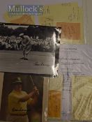 Collection of Open Championship / Ryder Cup Autographs to include Maurice Bembridge, Harry