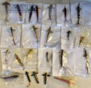 Collection of early devons, minnows and nature baits (23 ) makers incl Peek & Son, Hatton, Made In