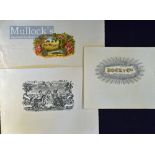 Cuba Cigars – 7x large c.1950s or earlier printed box labels for Cuban cigars including "Bock y