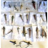 Collection of early devons and minnows (24): makers incl 2x Hardy, Bernard, 2x Bartlett, 6x Farlows,
