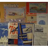 Collection Of European Airlines Time Tables & Publications from 1918 – 30s including Lubeck Seaplane