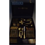 Bestecke Solingen Cutlery Set 23/24ct plated 12 place set 106 pieces housed in 3 layers within a