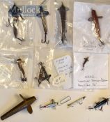 Collection of interesting fishing baits (12) to incl 2x Hardy, unnamed Kill Devil, Percy Wadhams