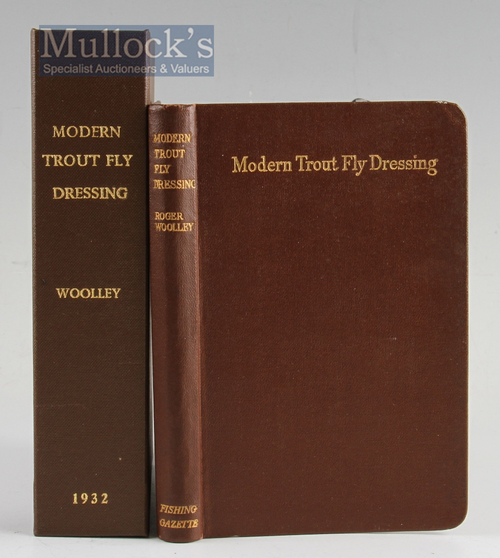 Fishing Book - Woolley, Roger – “Modern Trout Fly Dressing” 1932 1st Ed., dressings of over 400