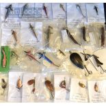 Collection of various early lures (27) – makers incl 9x Hardy, Percy Wadham, 2x Munro, et al plus 9x