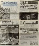 Cuba – Fidel Castro (1926-2016) Tributed Newspapers- includes ‘Granma’ dated 29 November 2016,